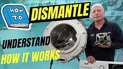 Dismantle washing machine, Bush wmnbx814w Logik and other washers made by Vestel