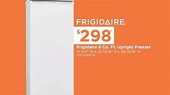Upright Freezer de Frigidaire.