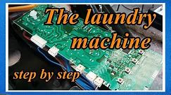 How to repair a laundry machine / washing machine won't turn on problem / PCB control repairing
