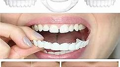 2 Pairs of occlusal Tooth veneers and Smiling Tooth veneers to Protect and Cover Imperfect Teeth, and whitening Braces to Keep Teeth White and Tidy,… (Medium Size)