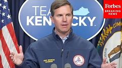 Kentucky Gov. Andy Beshear Holds Press Briefing After Tornadoes, Severe Storms Hit His State