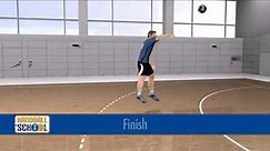Jump shot — Basic technique 1 | Handball at school | IHF Education Centre