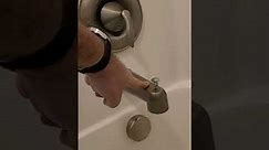 Tub faucet diverter and shower head troubleshooting. Remove and replace tub spout.