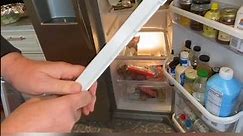 Comparing new refrigerator drawer support with old one, see full video below #DIY #refrigerator