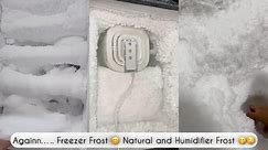 Frozen Freezer😌Enjoy the Scrumptious Frost of Freezer Fluffy Frost😍🤌Humidifier Dry Frost 🥰ASMR❤️
