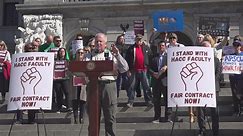 HACC's faculty union rallies at the State Capitol Building