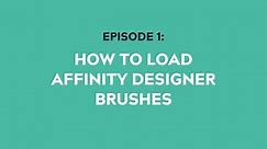 How To Load Affinity Designer Brushes