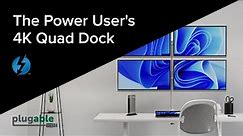 A 4K Quad Display Docking Station Built for the Power User