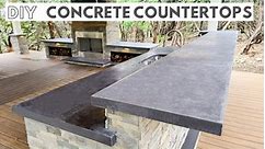 How To Pour Concrete Countertops | Outdoor Kitchen Part 6