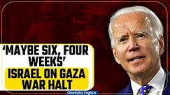 Israel Refutes Biden’s ‘Red Line’ Remark, Predicts Fighting to be over in 6-8 Weeks | Oneindia News