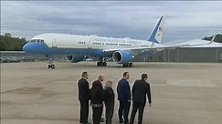 FOX19 - Air Force One has arrived at Lunken Airport in...