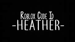 CODE/ID ROBLOX : Heather