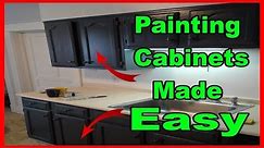 Painting kitchen cabinets for beginners- Brush and Roll