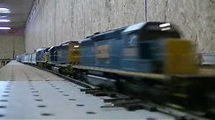 Fastest CSX HO scale model train on YOUTUBE