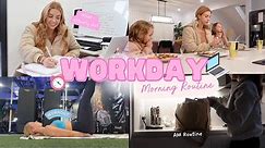 WEEKDAY HEALTHY PRODUCTIVE AM ROUTINE/ What I ACTUALLY Do at Work? / Piercing Healing/ Steph Pase