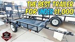 The Best Trailer For UNDER $1,000 | Showing My Very First Utility Trailer From Tractor Supply Co!