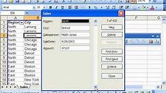 Excel 2003 Tutorial Using the Data Form Microsoft Training Lesson 25.1