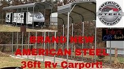 BRAND NEW! 36 ' RV Carport Installation video!