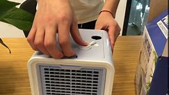 Portable Air Conditioner Fan, Evaporative Mini Air Cooler with 3 Speeds 7 Colors, 3 IN 1 USB Personal Air Cooler Desktop Cooling Fan with Large Water Tank for Home Room Office