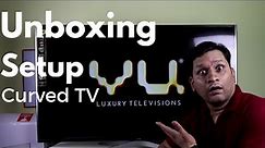 Hindi | VU Luxury Television 55" 4K Curved TV Unboxing | Setup | First Look | Sharmaji Technical