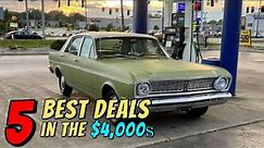 AFFORDABLE CLASSIC CARS in The $4,000 Found For Sale by Owners !
