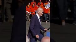 Watch: Joe Biden trips up stairs ahead of speech