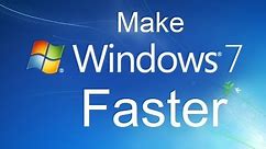 How to Speed Up Windows 7 Easiest Way