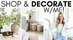 SHOP AND DECORATE WITH ME || HOMEGOODS HAUL || DECORATING IDEAS