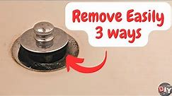 Remove pop up bath tub drain stopper - 3 ways