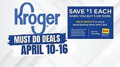 *NEW MEGA SALE* Kroger Must DO Deals for 4/10-4/16 | Buy 5, Save $1 Each Mega Sale & MORE