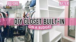 DIY Closet Built-In | On a BUDGET