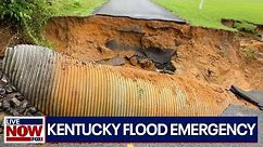 Kentucky flooding emergency: Heavy rainfall washes away road | LiveNOW from FOX