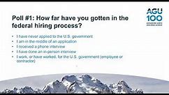 Webinar: Navigating the Federal Job Search Process