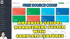 Advance School Management System with Complete Features using PHP MySQL | Free Source Code Download