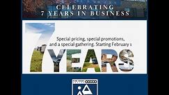 Celebrating 7 Years in Business Sales Event Video