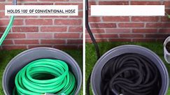 Expert Gardener Free-Standing Durable Plastic Hose Holder Pot