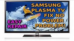 Samsung 59 Inch Plasma Does Not Turn On, How to Fix Repair!