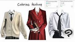 How to color clothes easy Clip studio paint