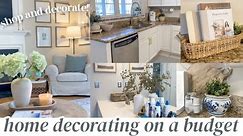 HOME DECOR IDEAS ON A BUDGET | home decor shop with me, haul & decorating | home decorating tips!