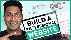 How to Make a Professional Website 🤩 in Just 10 Minutes !