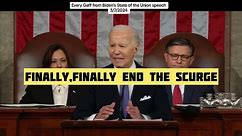 Regardless of four days of practice, and being able to read the Teleprompter, here is All the Biden gaff, slurs, mumbles, mistakes from last nights speech. ##stateoftheunion##speech##biden##gaff##mumble##mistake##words##bumble##senate##congress##tax##racer