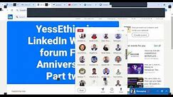 Part two of LinkedIn live session First Anniversary