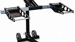 MoJack MJ750XT Riding Lawn Mower Lift: 750lb Capacity, Adjustable Wheel Span, Sturdy Design - Ideal for Lawn Tractors, ZTR Riding Mowers, ATVs, and Motorcycles - Maintenance & Repairs, Black
