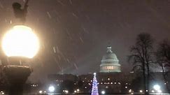 Snow Falls at US Capitol as Storm Sweeps Eastern States