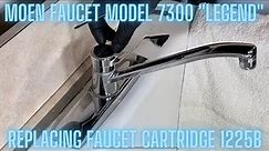 How to replace a Moen faucet cartridge on a faucet model 7300 (Legend)