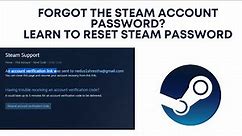 Forgot Steam Password? How to Reset Steam Password? Reset Steam Password If Forgotten