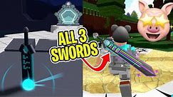 HOW TO GET THE BLUE SWORD OF TRUTH + WEAR ALL 3 RB BATTLES SWORDS.. | Roblox