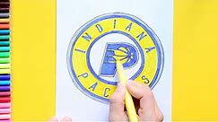 How to draw the Indiana Pacers (NBA Team)