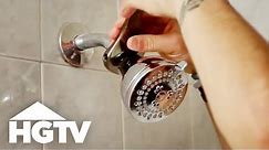 How to Change a Showerhead | At Home Tips | HGTV