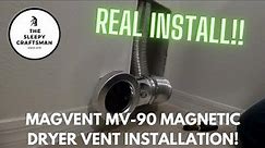 Magvent MV-90 Magnetic Dryer Vent Installation!!